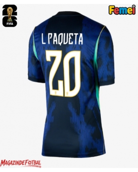 Brazilia Lucas Paqueta #20 Echipament de Fotbal Replică Mondial 2026 Femei Deplasare Brazilia Lucas Paqueta #20 Echipament de Fotbal Replică Mondial 2026 Femei Deplasare
